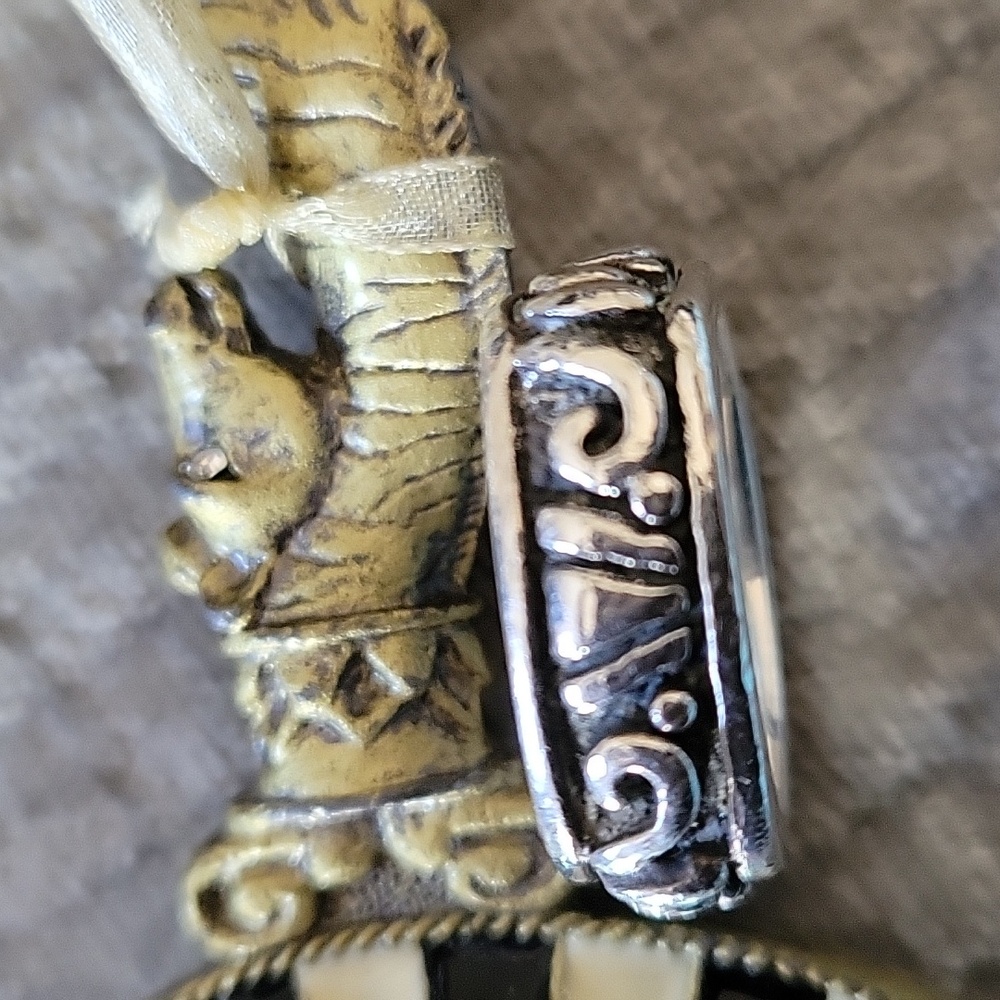 R0835 Vintage Silpada .925 Sterling Silver Square Scroll Filigree Ring Size 9 - Picture 6 of 8